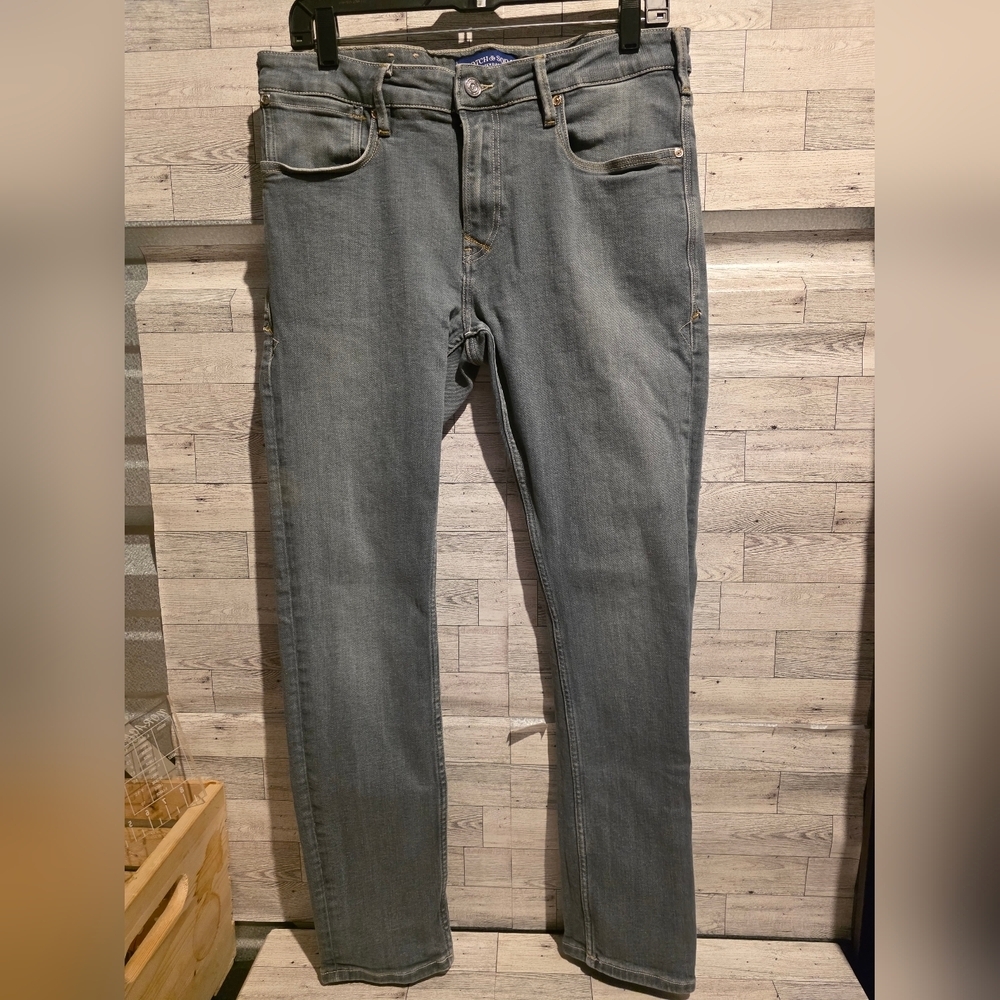 Scotch & Soda Light Grey Skim Jeans